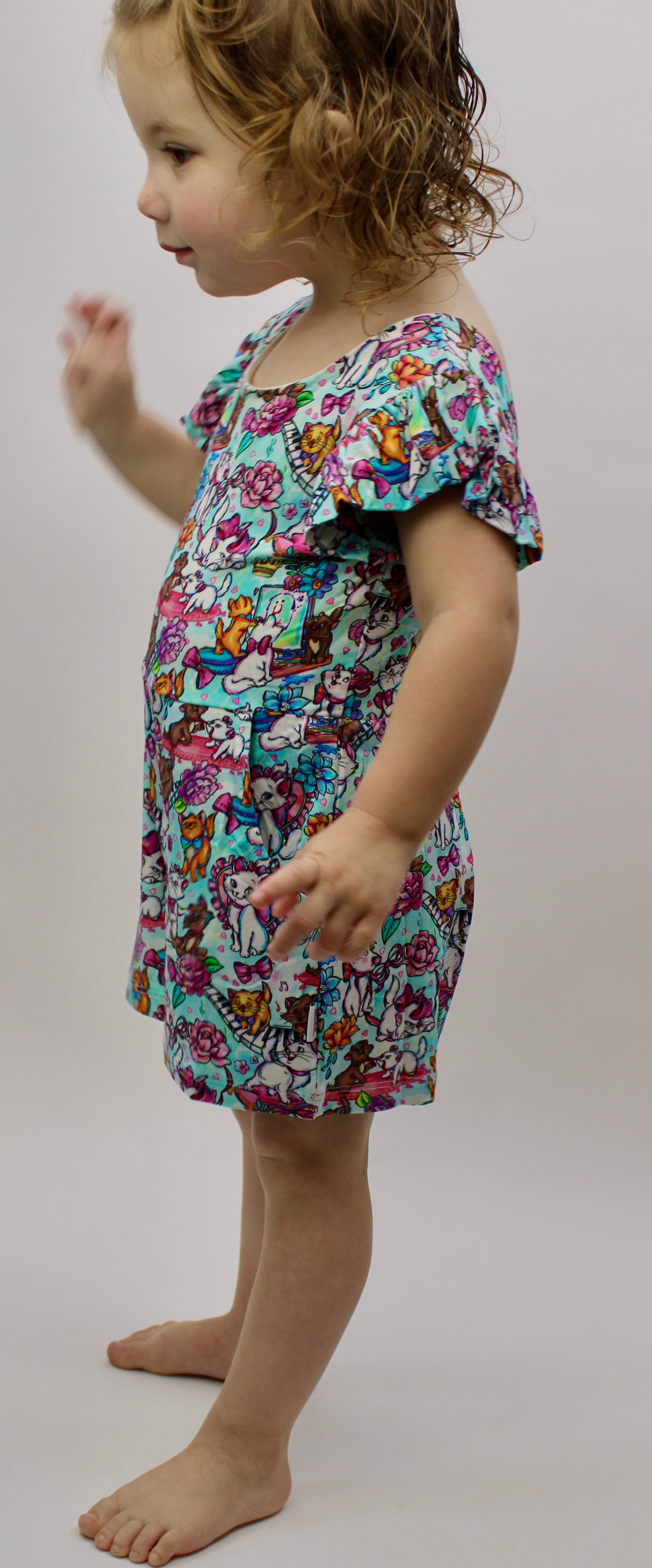 Everyone wants to be a cat short romper