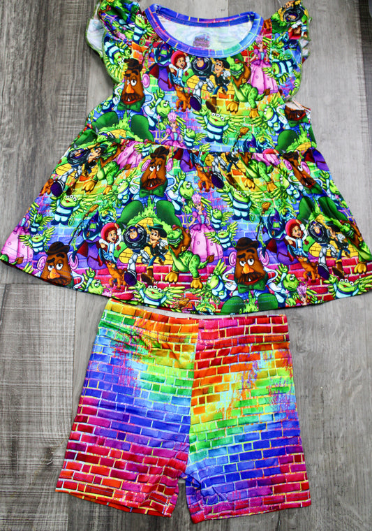Toys on the Block Peplum Set