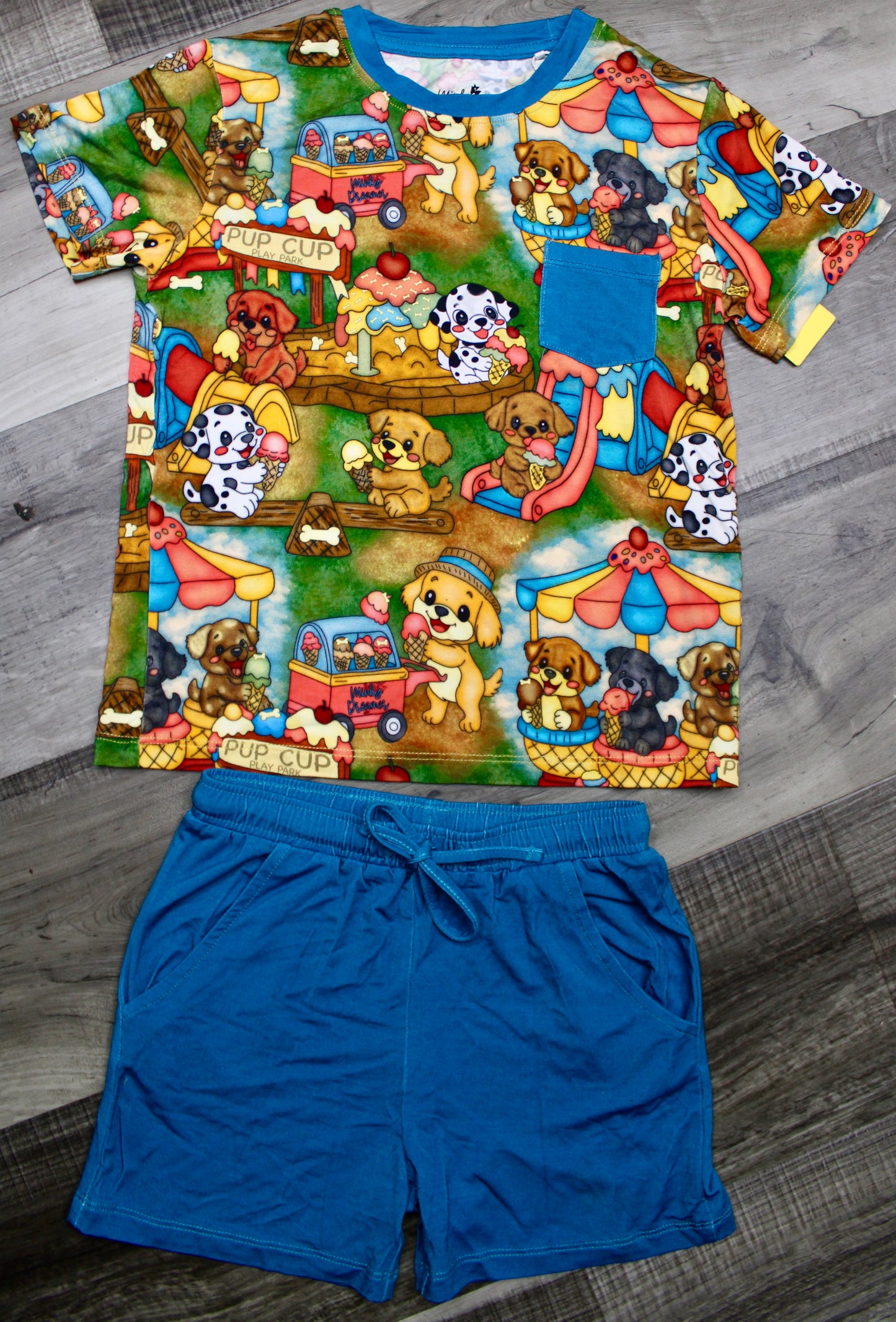 Bark Park Pocket Tee and Shorts