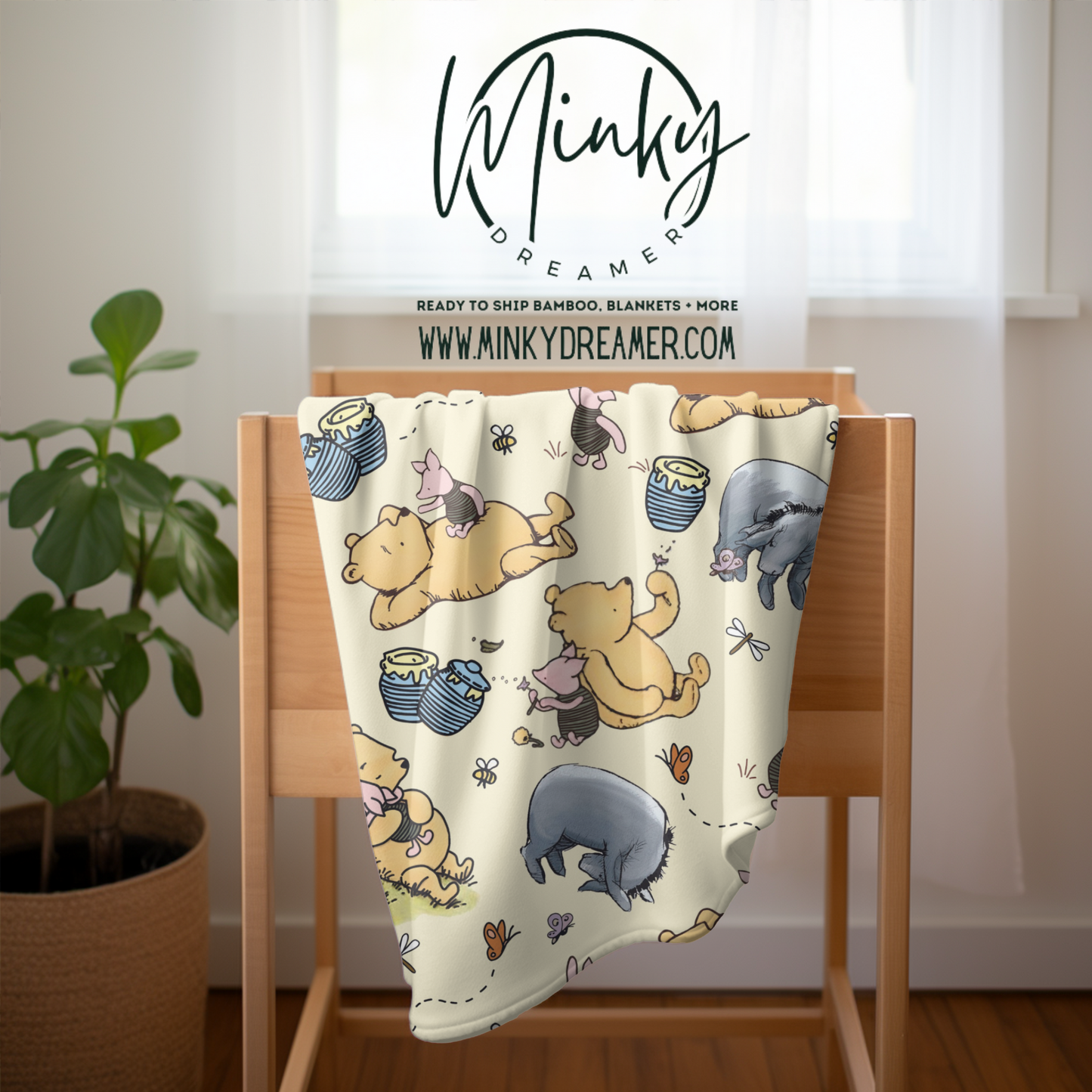 30x40 Classic Bear Silk Touch  Minky