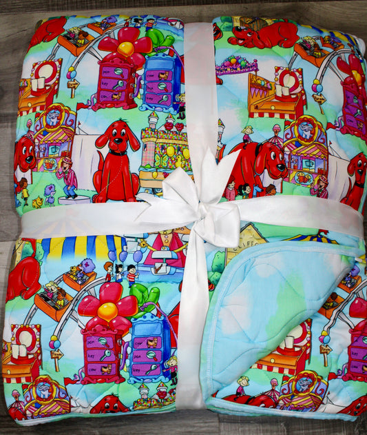 Big Pup Carnival 60x80 Quilted