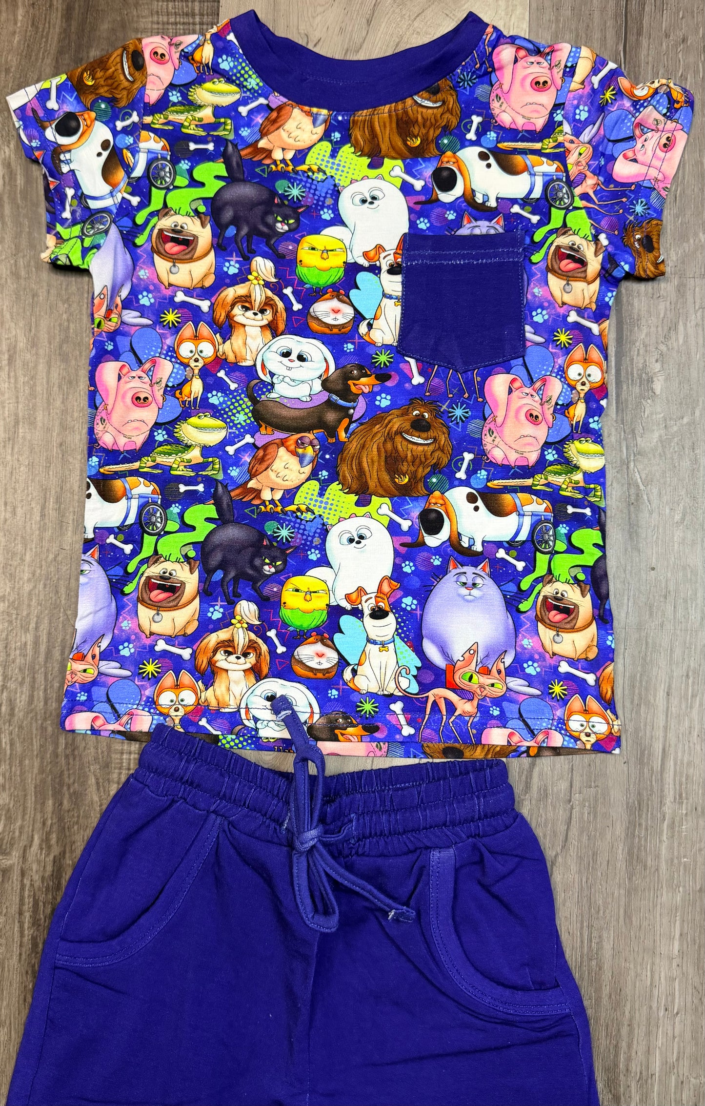 Unleashed & Unsupervised Pocket Tee & Terry Shorts