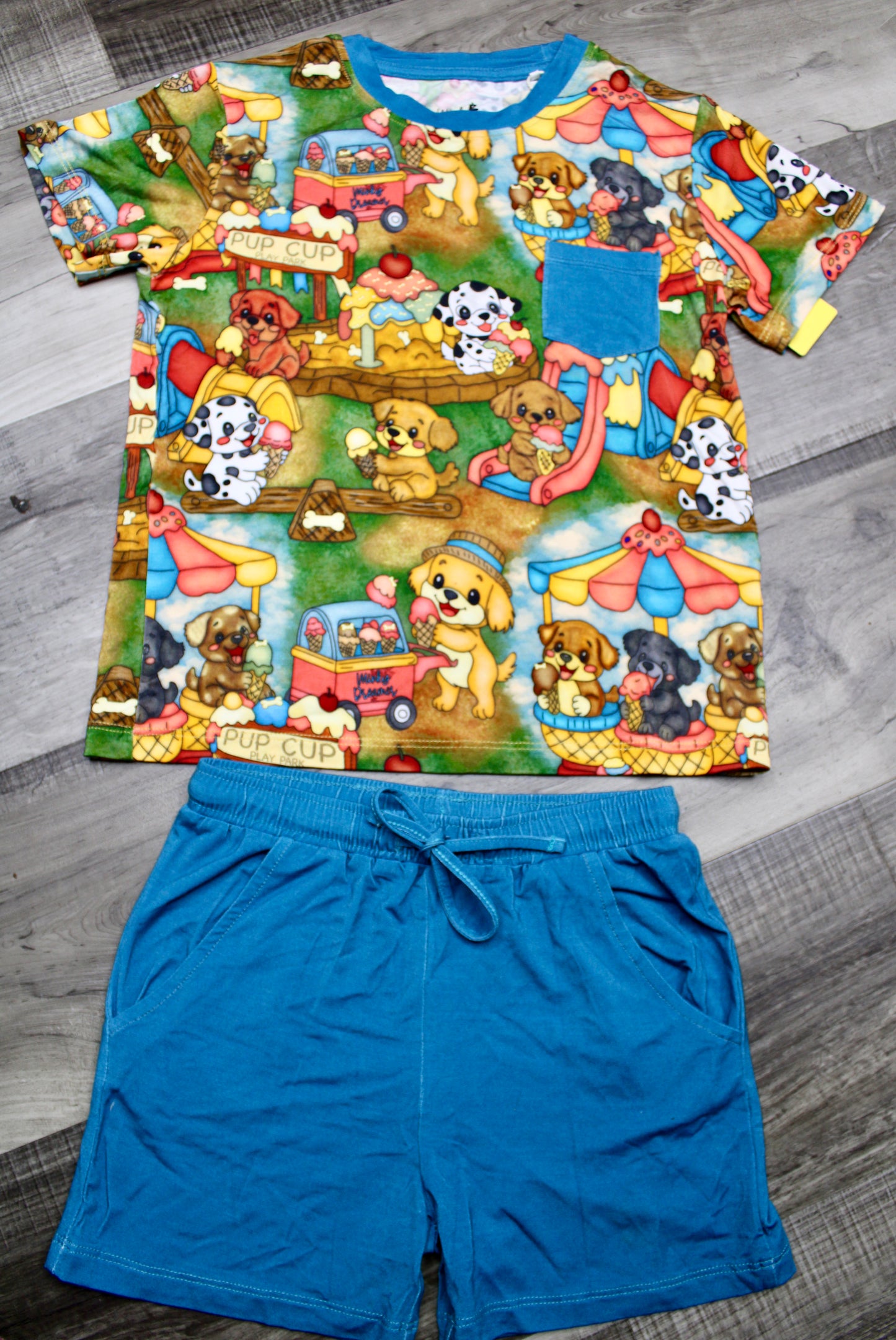 Bark Park Pocket Tee and Shorts