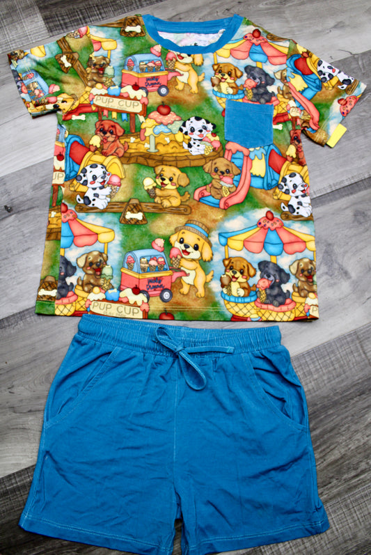 Bark Park Pocket Tee and Shorts
