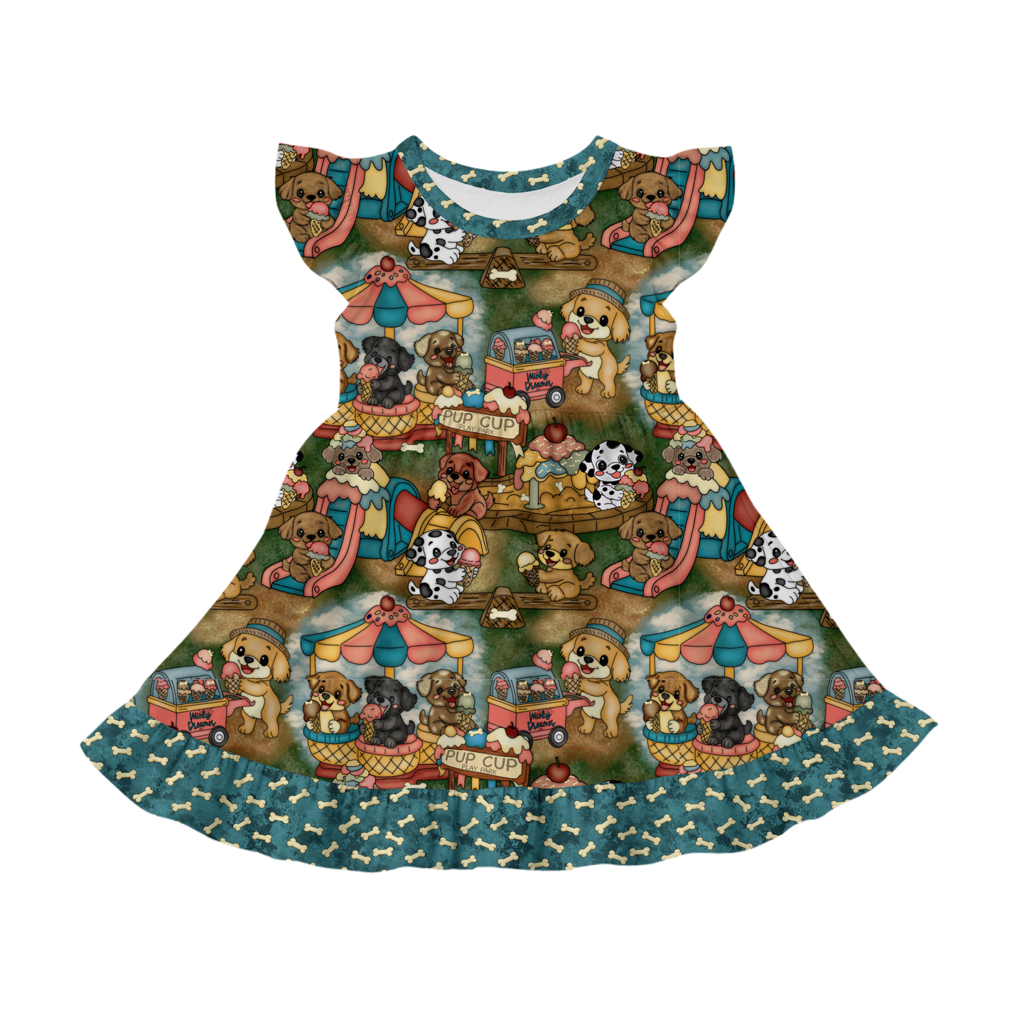 Bark Park Flutter Sleeve Twirl
