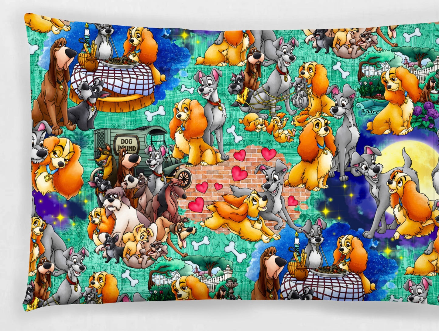 Candlelit Canines Pillowcase