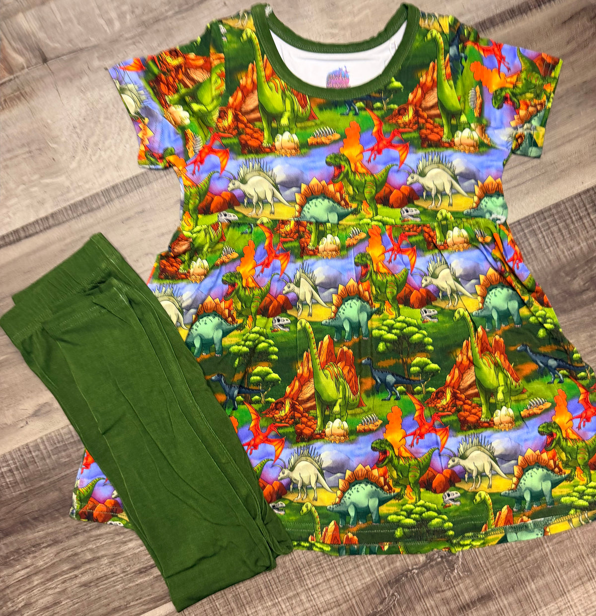 Dino Days Peplum Set