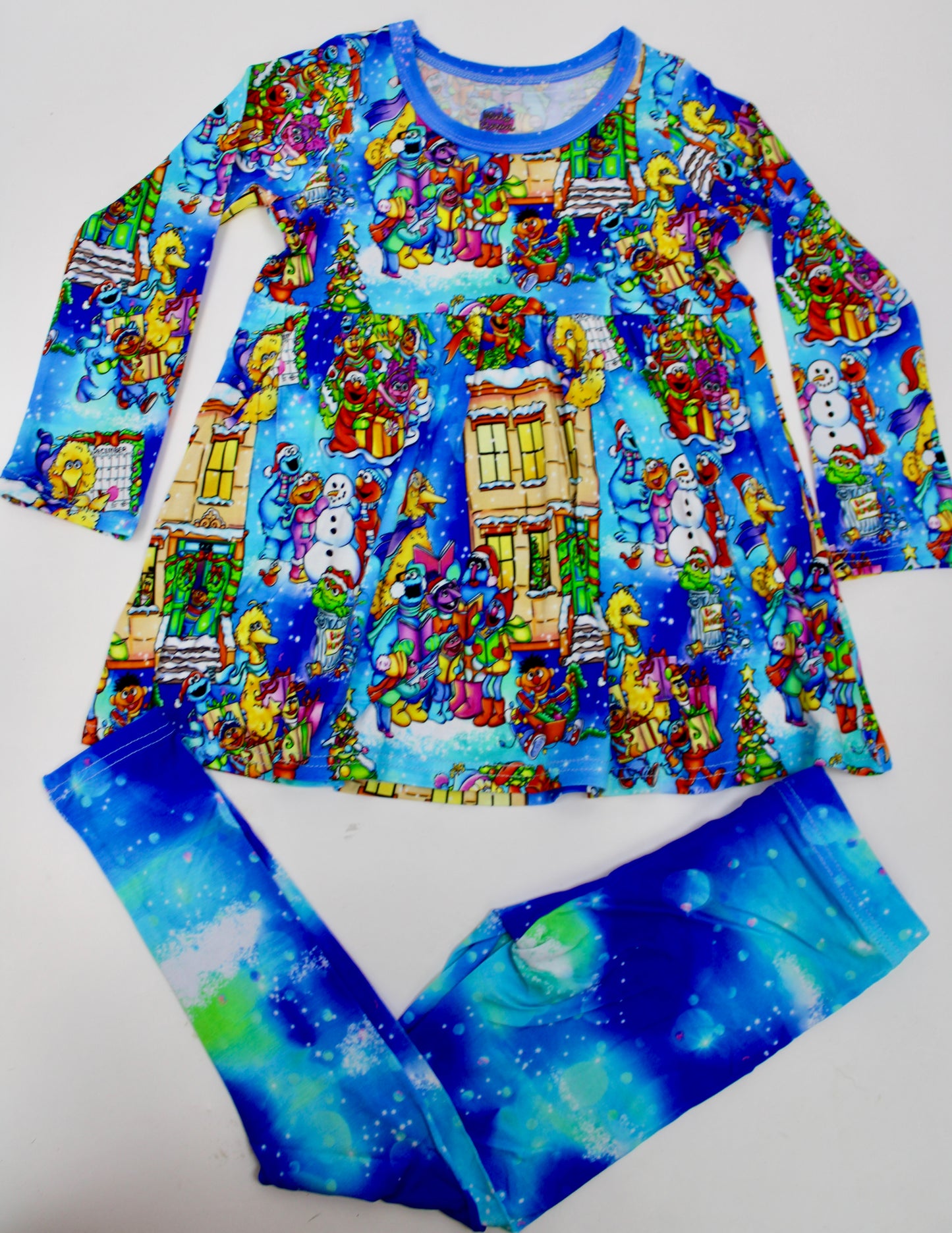 Jolly Neighborhood Christmas Peplum Set