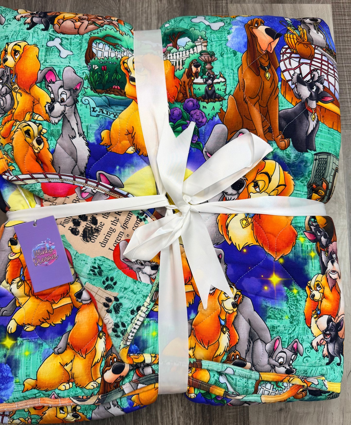 Candlelit Canines 60x80 Bamboo Quilted