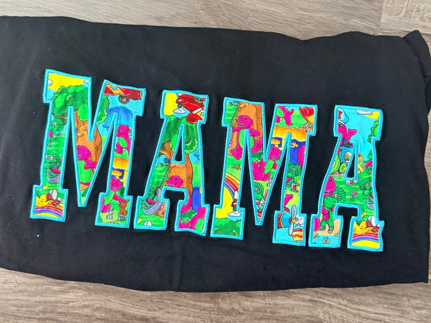 Friendly Purple Dinosaur Mama Crew