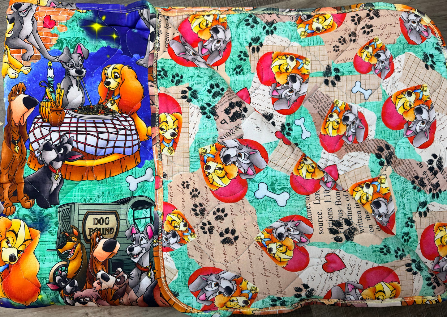 Candlelit Canines 60x80 Bamboo Quilted