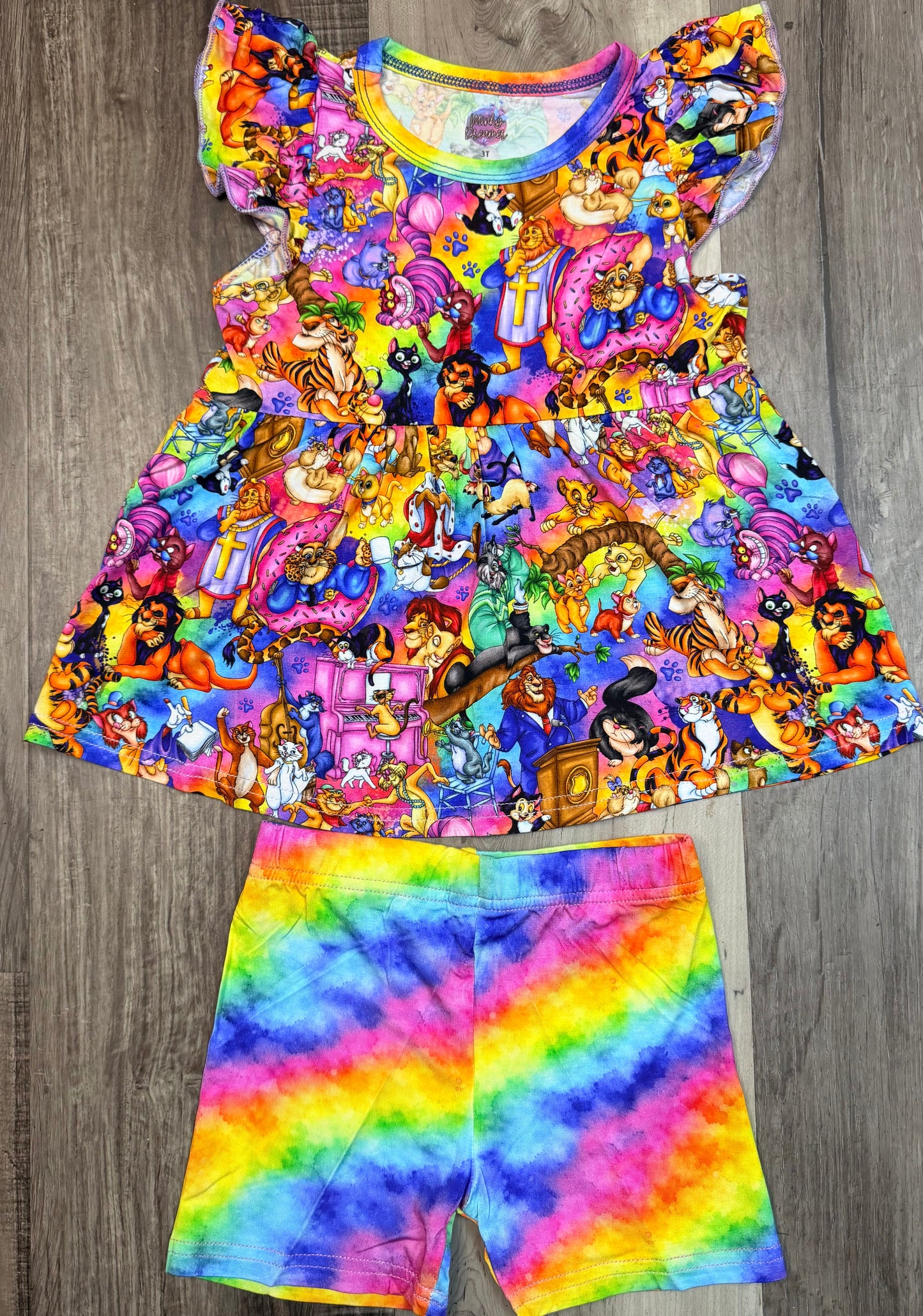 Purrfectly Fancy Peplum & Shorts