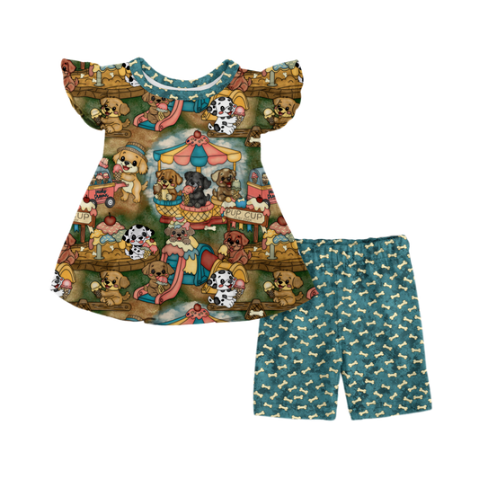 Bark Park Peplum and Shorts