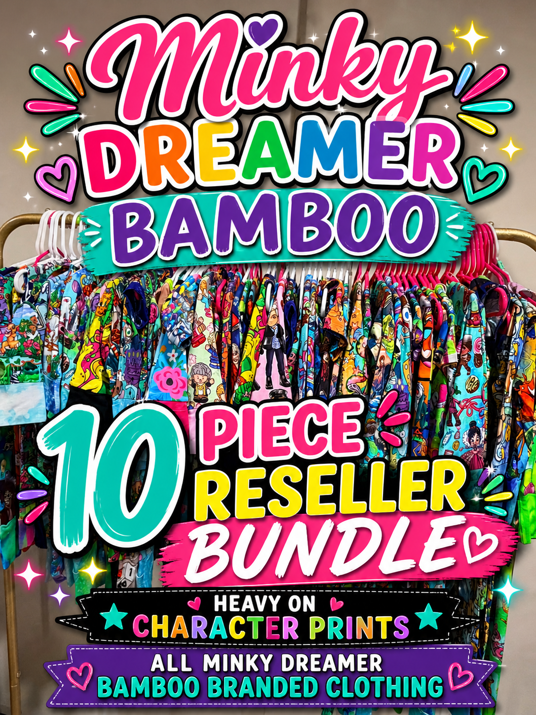 NO CODES 10 Piece Bamboo Reseller Bundle
