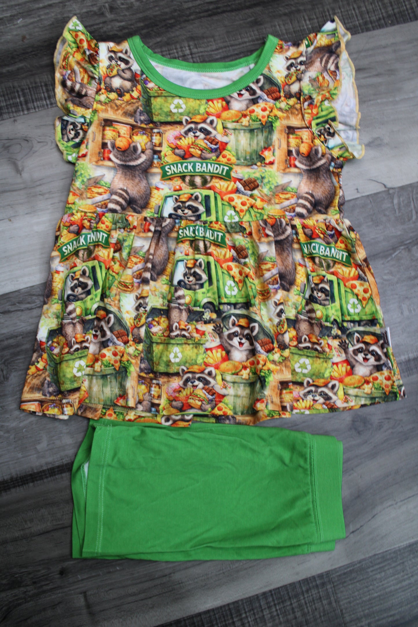Snack Bandit Peplum & Shorts