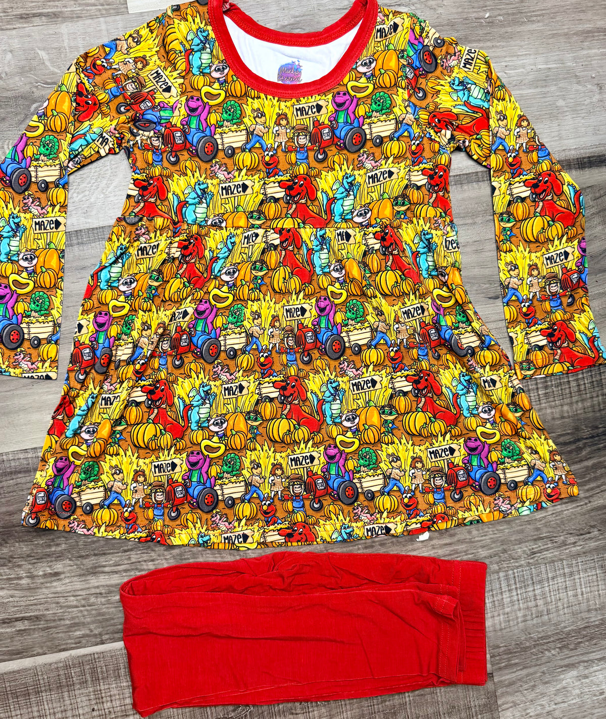 Pumpkin Patch Pals Peplum Set