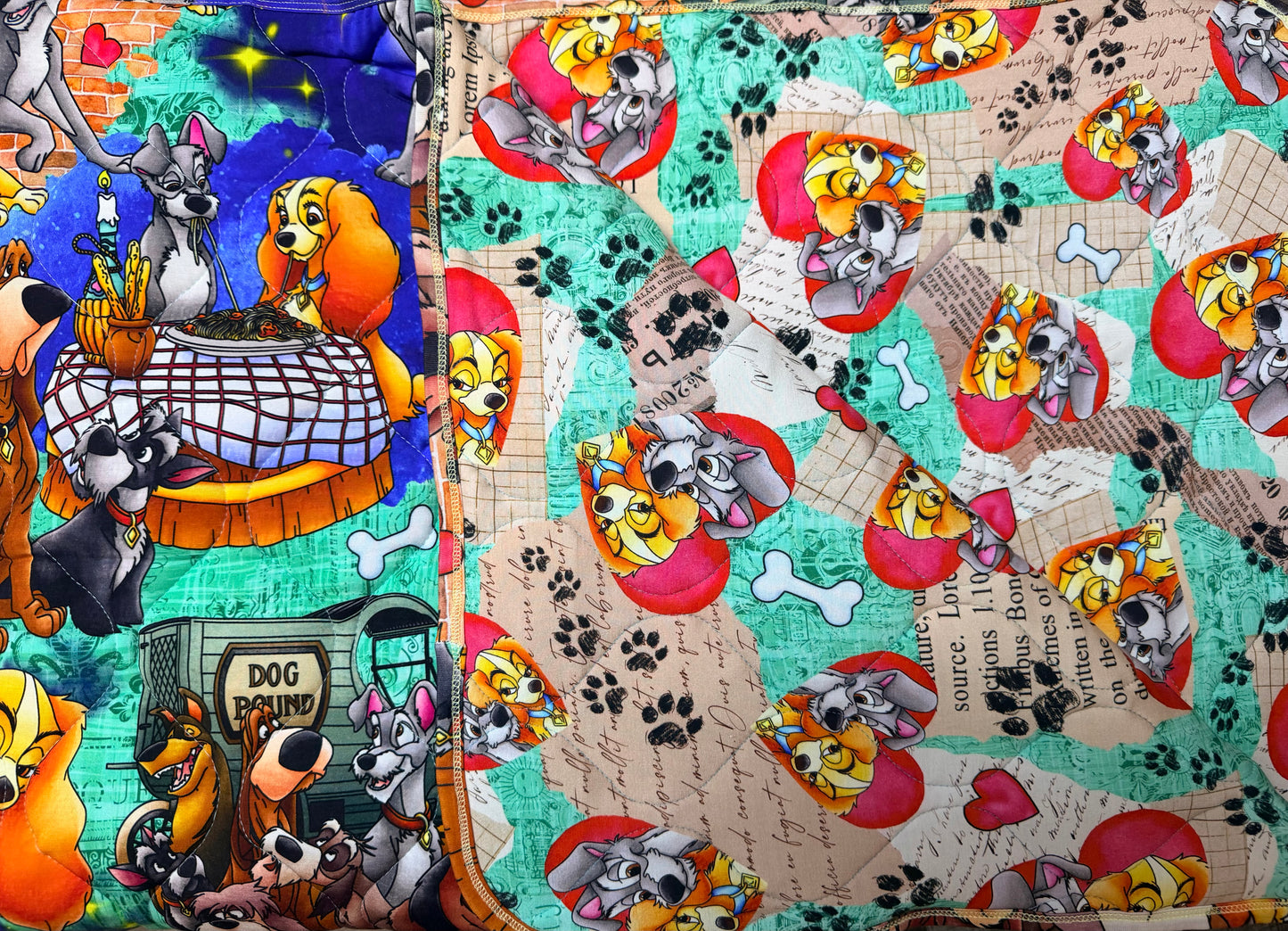 Candlelit Canines 60x80 Bamboo Quilted