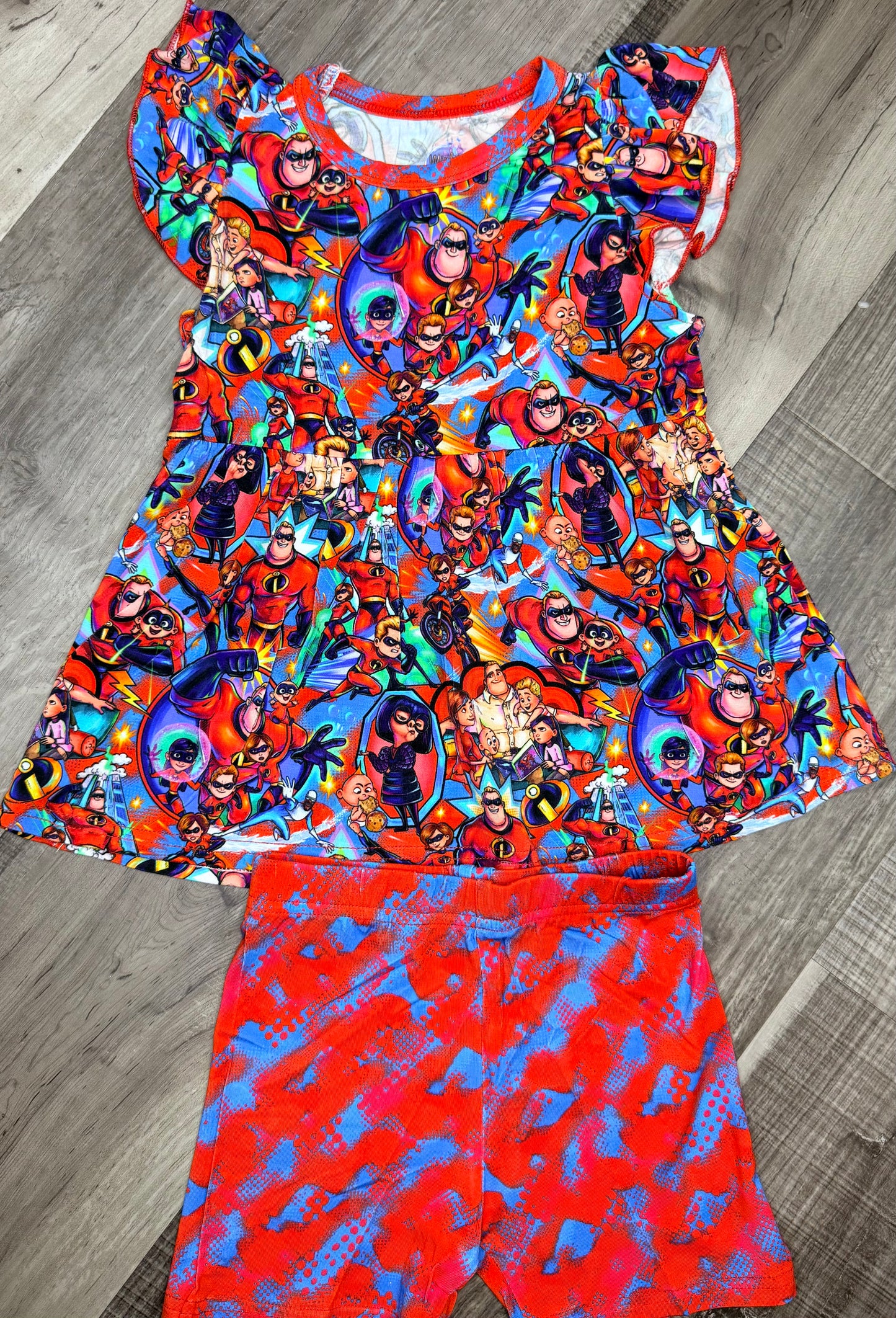 Super Family Peplum Set