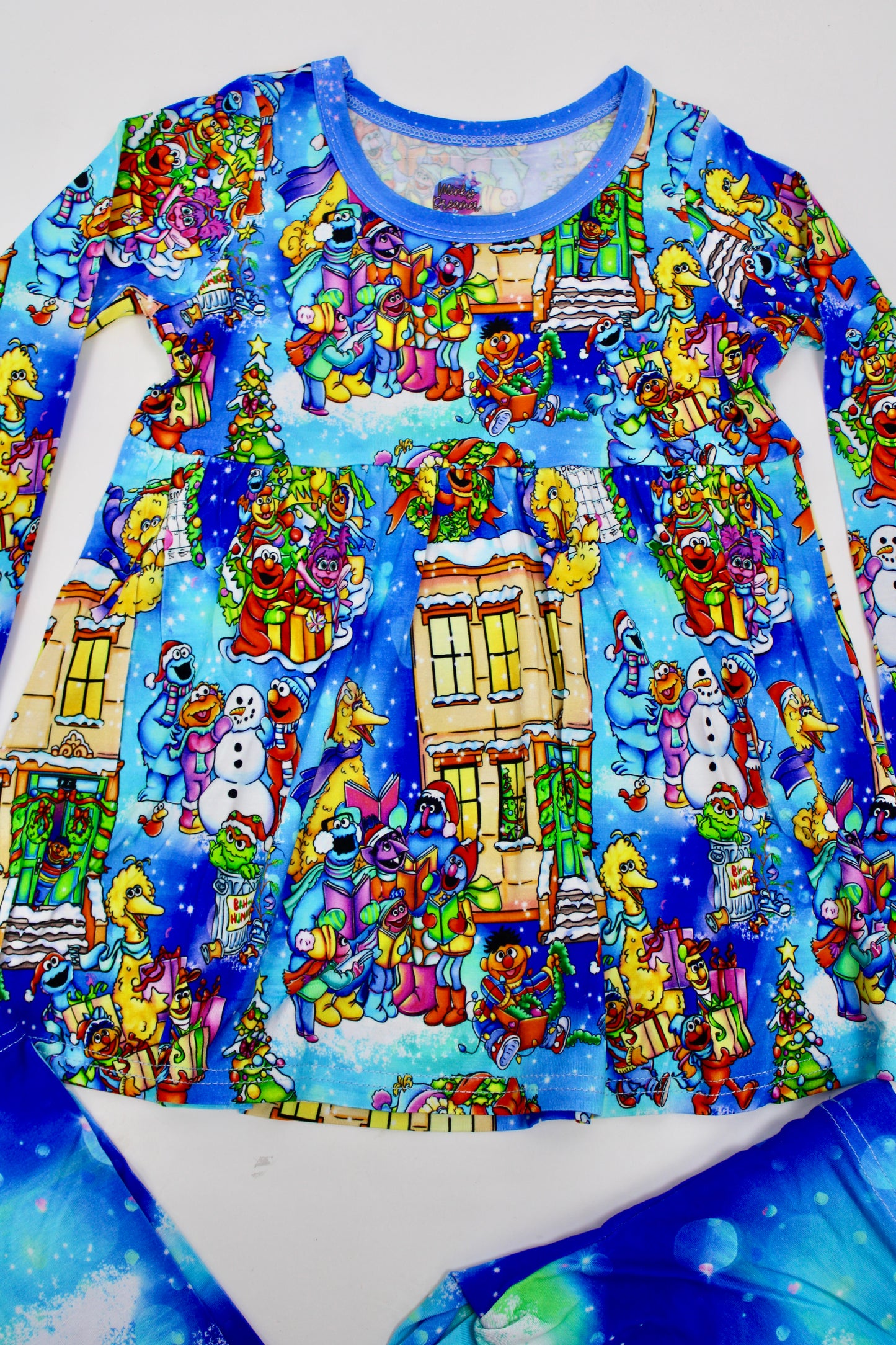 Jolly Neighborhood Christmas Peplum Set