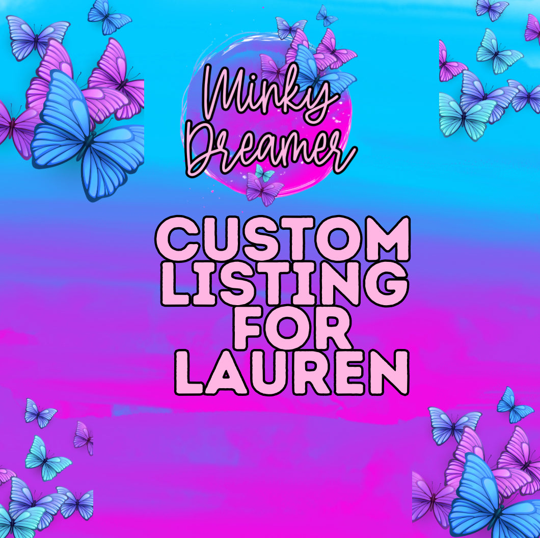 Custom listing for Lauren