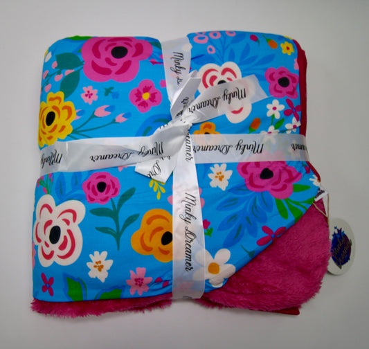 Floral Dreamer 60x60 Bamboo Plush Blanket