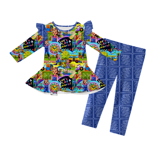 First Words Fun Long Sleeve Peplum and Pants