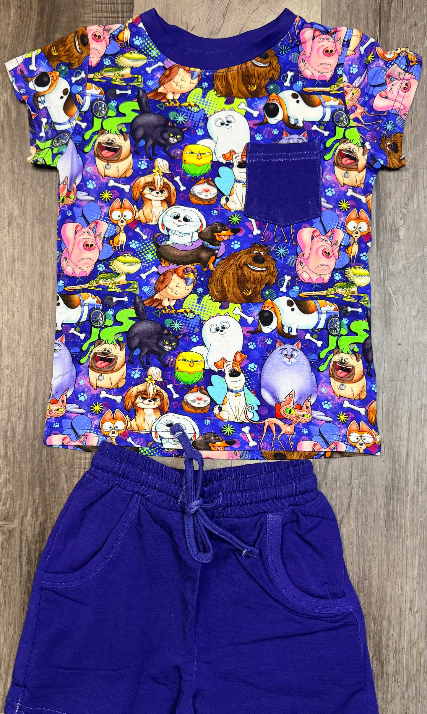 Unleashed & Unsupervised Pocket Tee & Terry Shorts