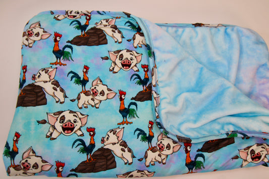 Island Sidekicks Oversized Minky Bamboo Throw