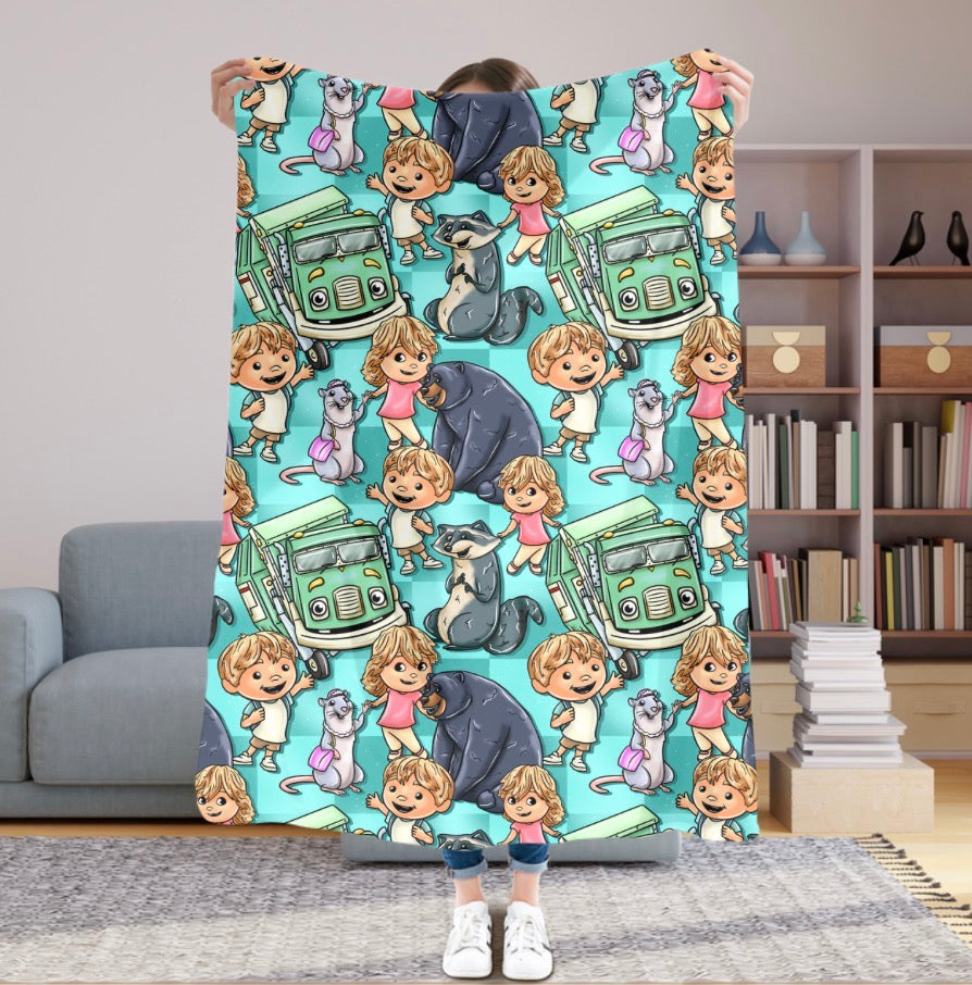 Little Truck 50x60 Plush Blanket #30