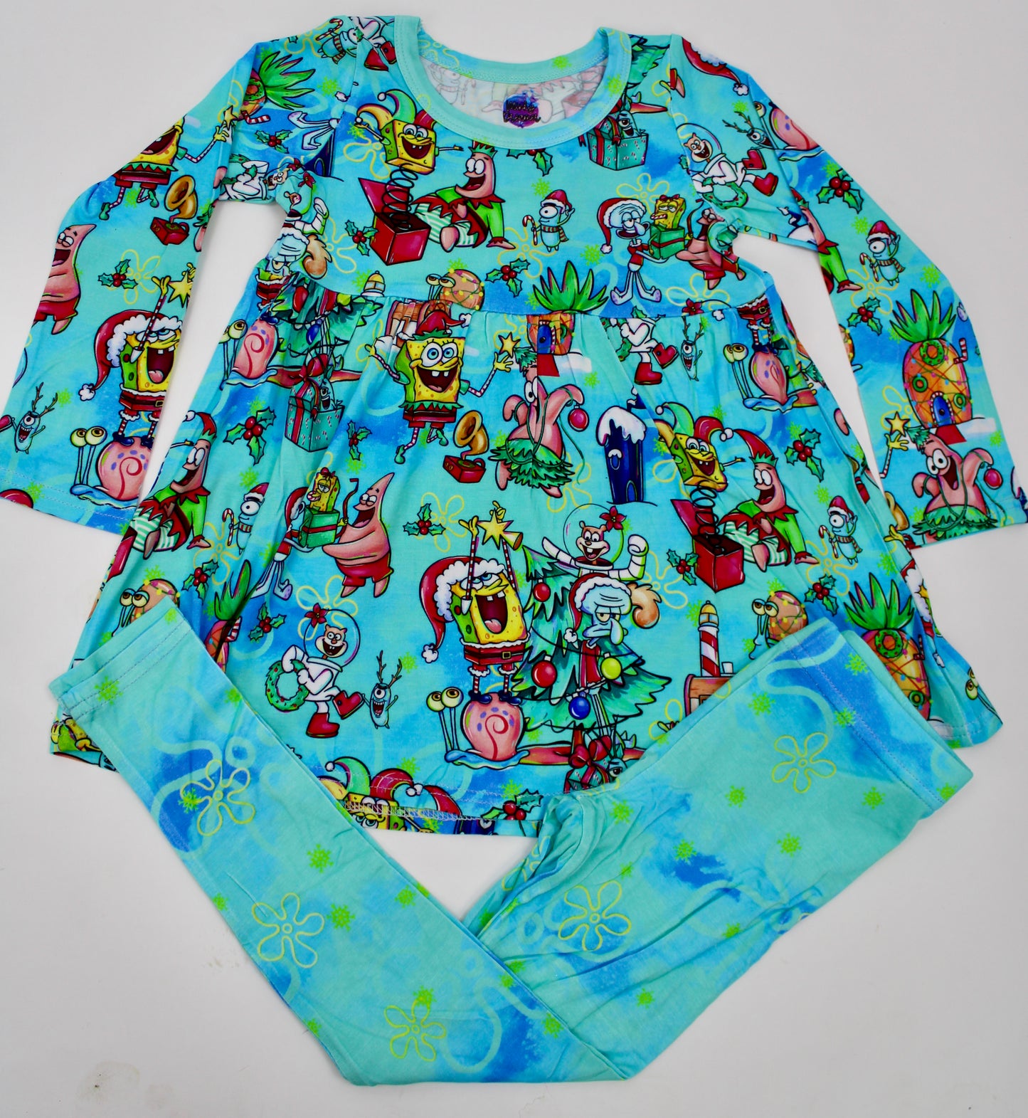 Undersea Jingle Joy Long Sleeve Peplum Set