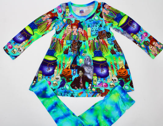 Sisters of Salem Long Sleeve Peplum Set
