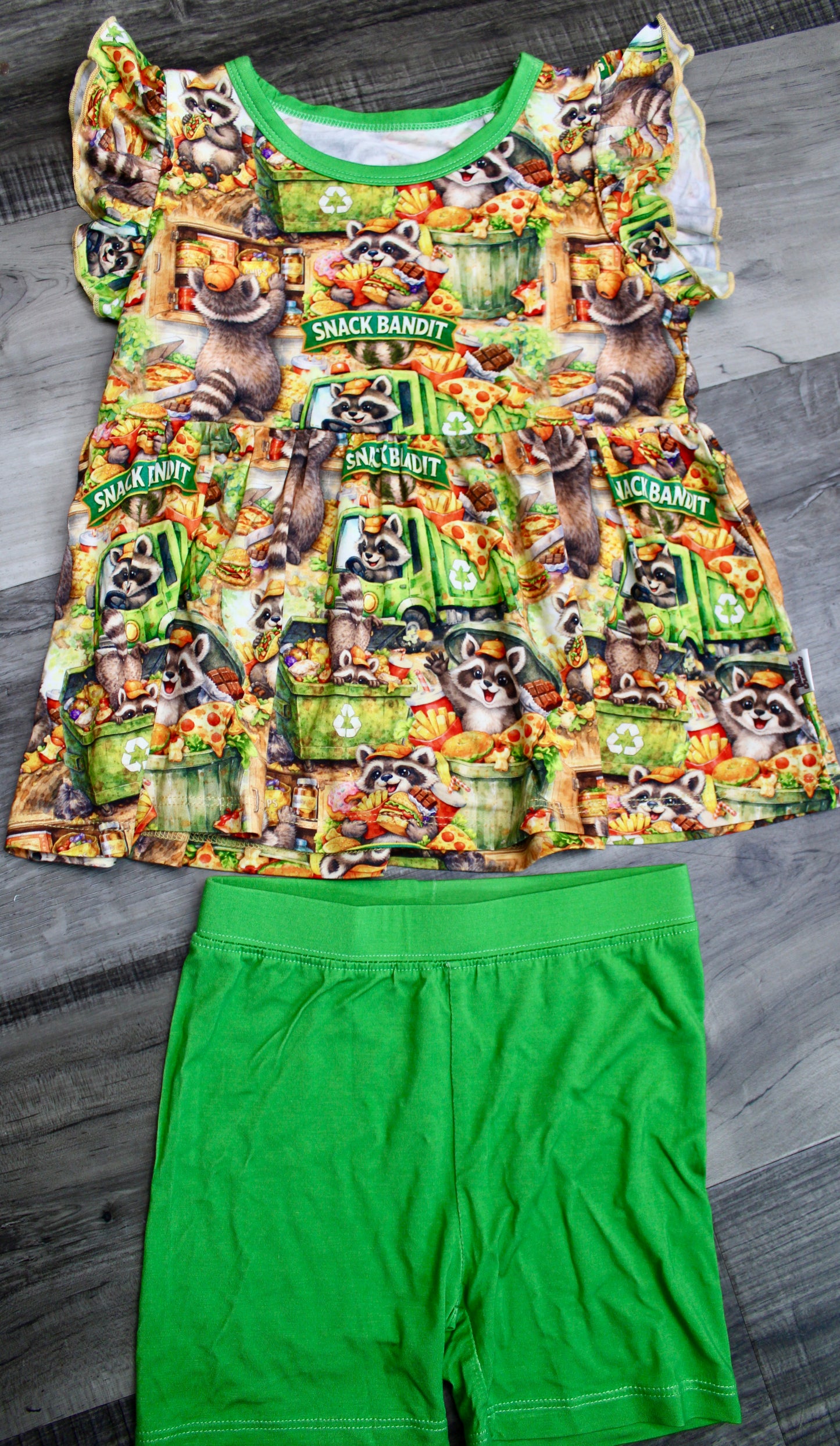 Snack Bandit Peplum & Shorts
