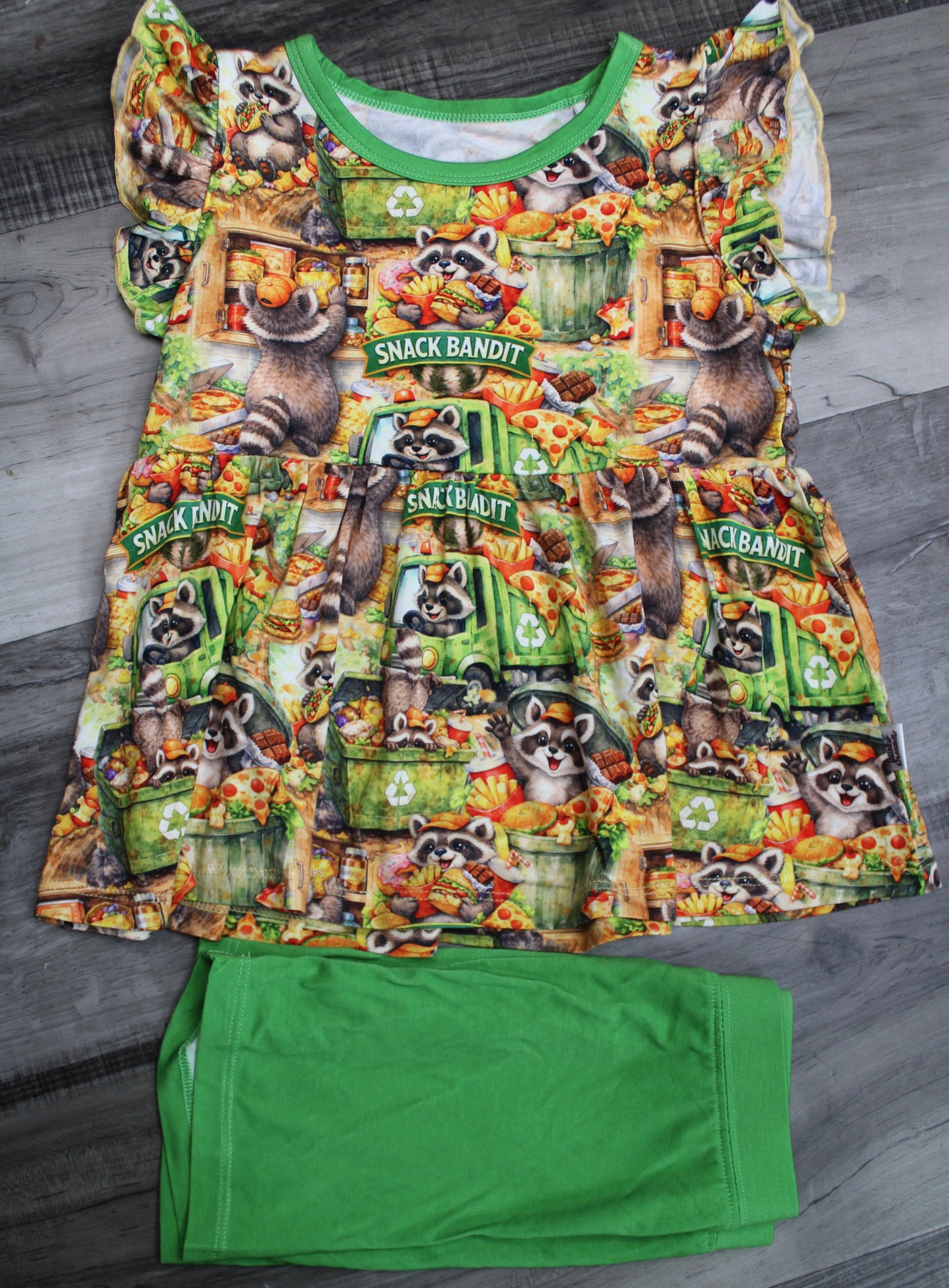 Snack Bandit Peplum & Shorts
