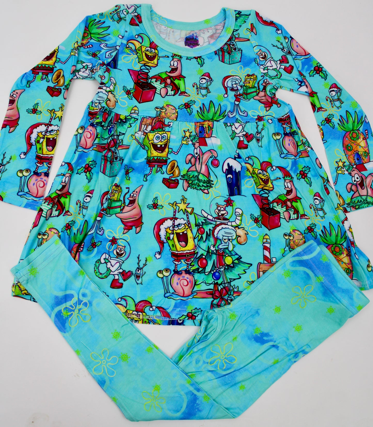 Undersea Jingle Joy Long Sleeve Peplum Set