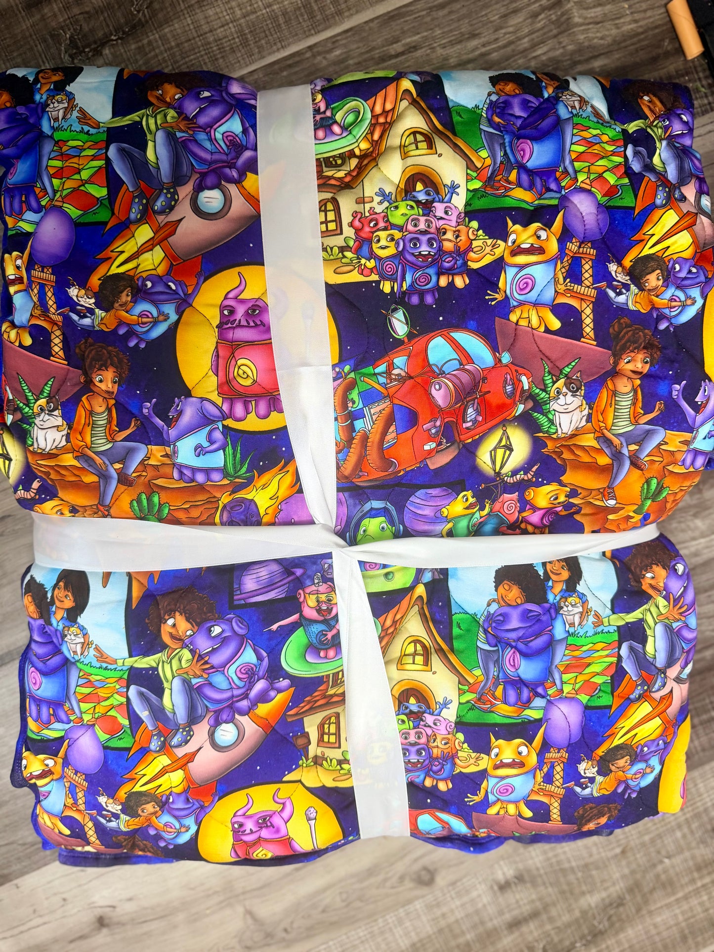 Intergalactic Homies 65x85 Quilted Blanket