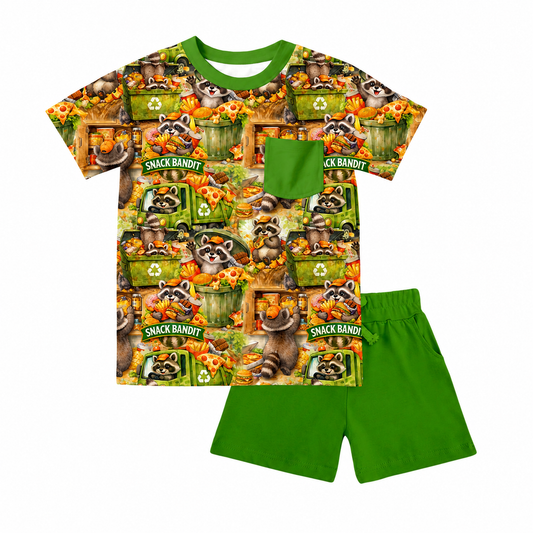 Snack Bandit Pocket Tee & Shorts