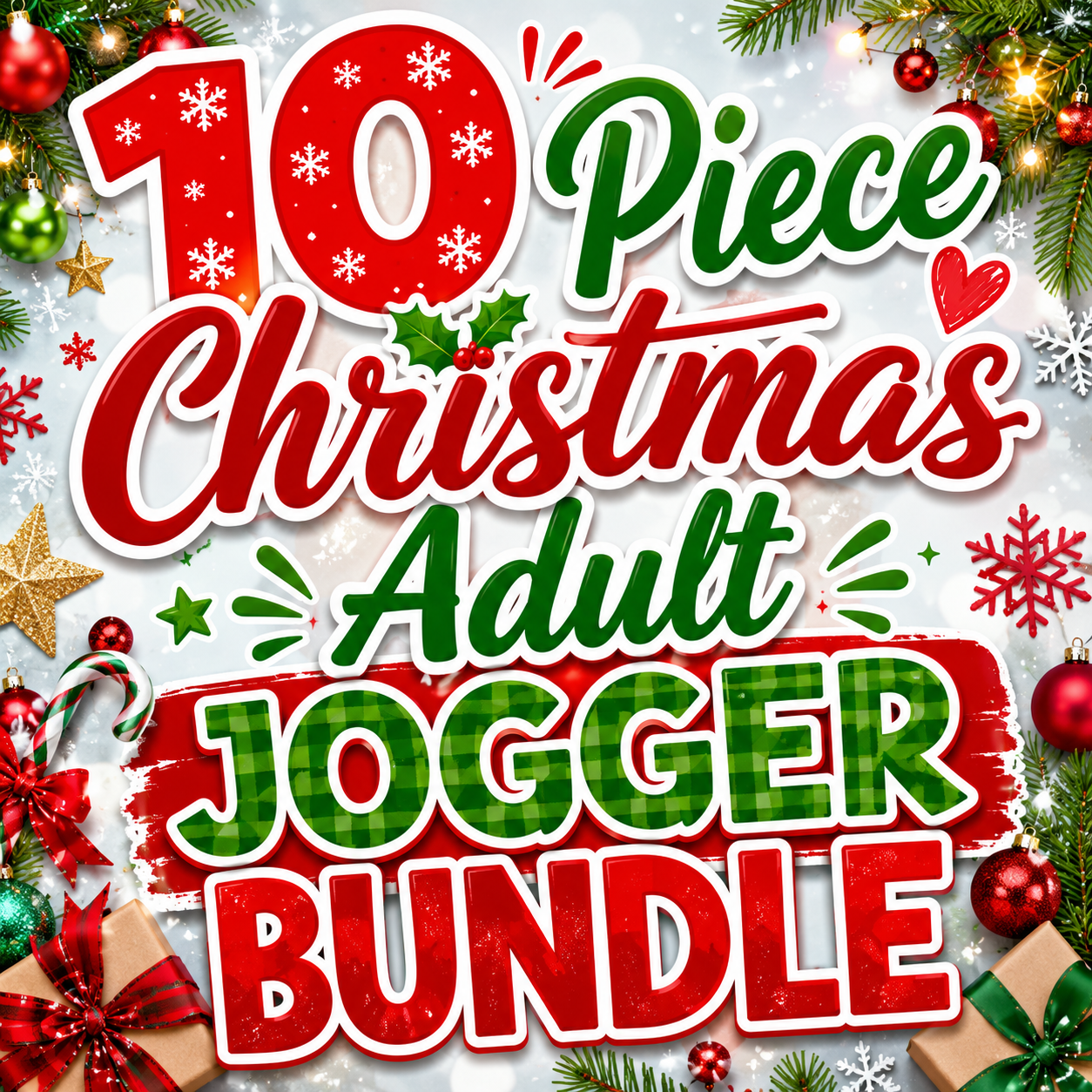 10 Piece Adult Christmas Bundle