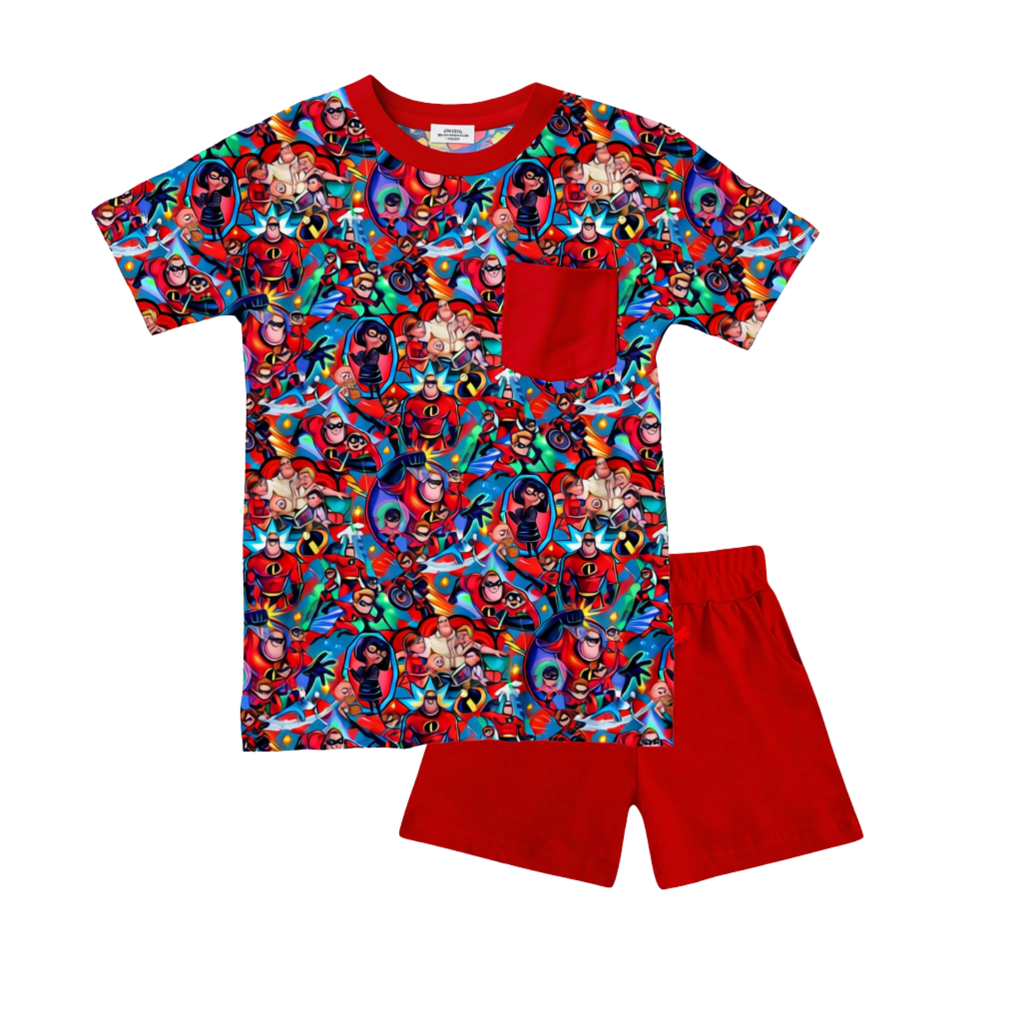 Super Family Pocket Tee and Shorts