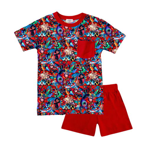 Super Family Pocket Tee and Shorts